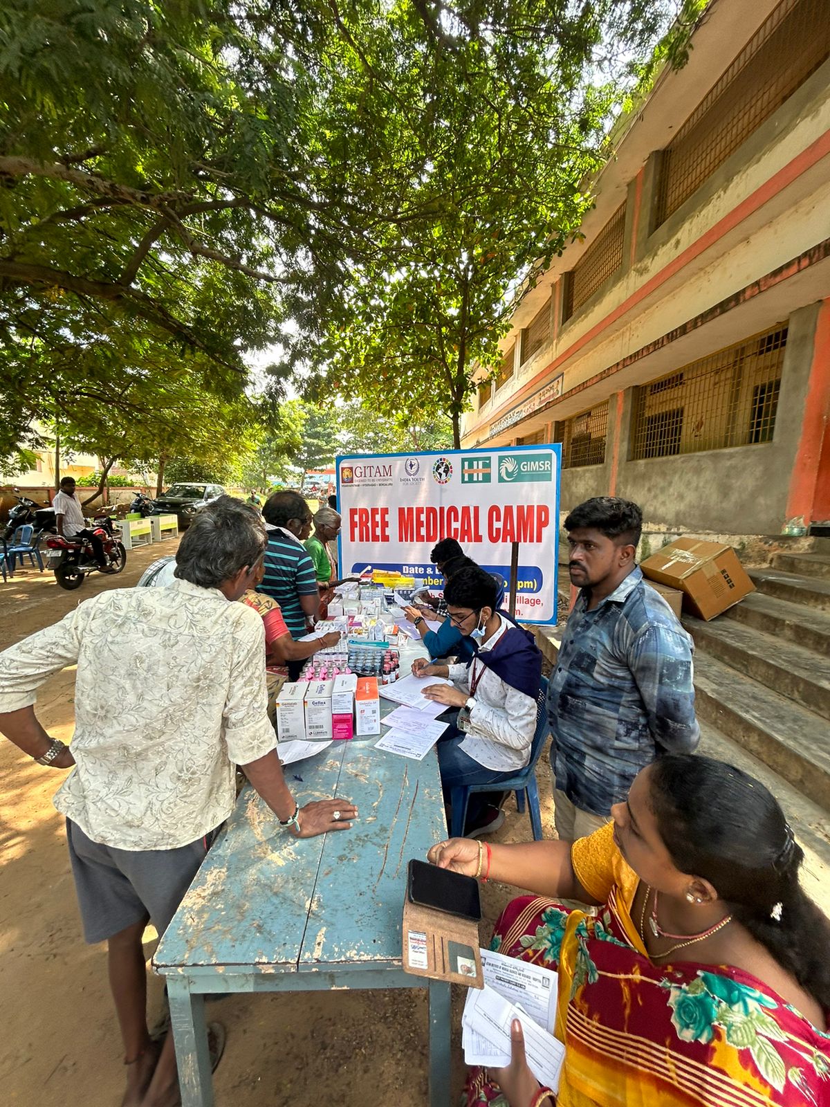 A Free Medical Camp Organized at Saripalli Village